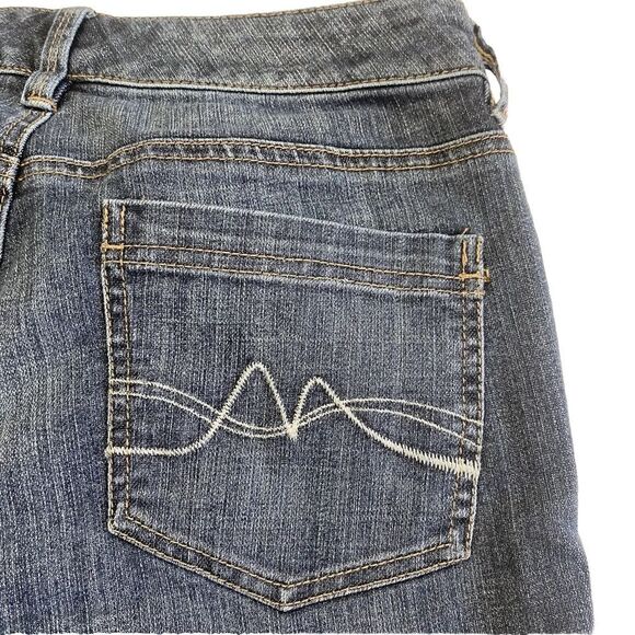 NY&C Womens Slim Slouch Sits at Lower Waist Blue Denim Jeans Size 4 Stretch - Picture 6 of 16